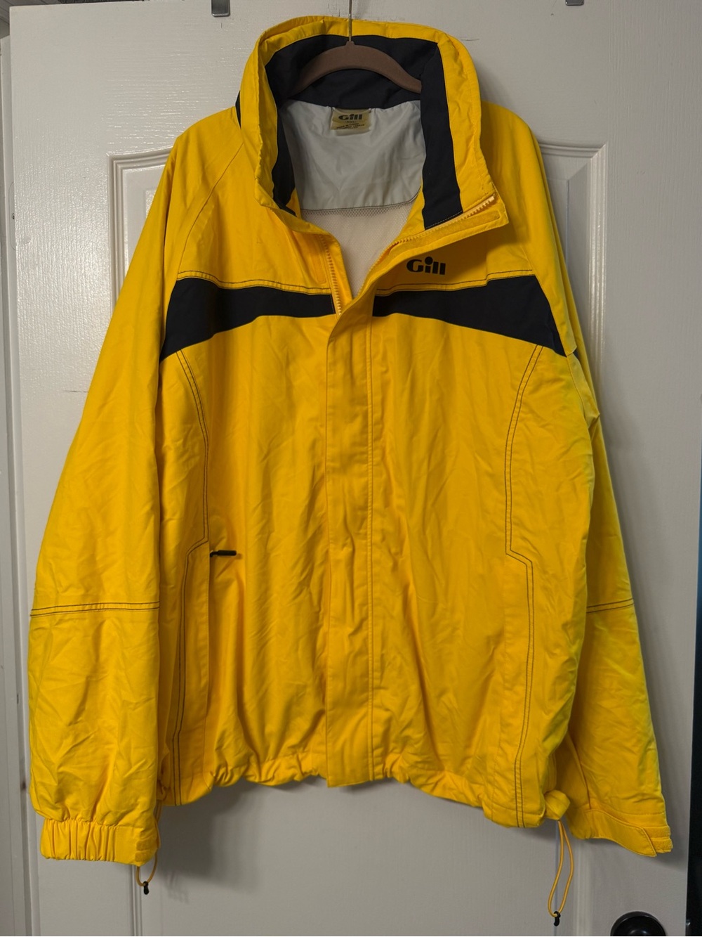 Gill IN3 Inshore Lite Sailing Jacket XXL Yellow Waterproof Hooded Rain Coat
